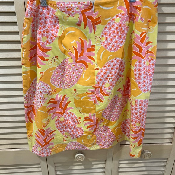 Vintage Pineapple print 🍍🍍Lilly Pulitzer skirt. Size 12 - Picture 9 of 16